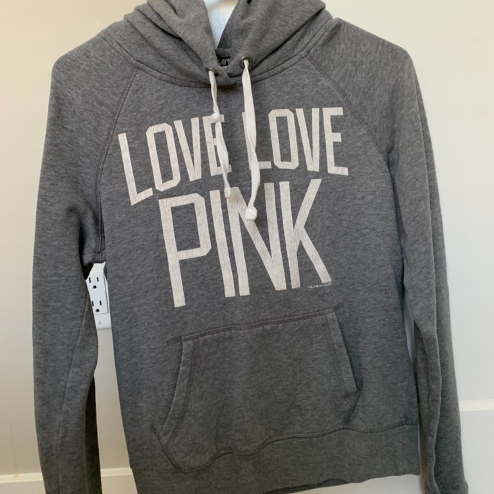 Grey hoodie sweatshirt